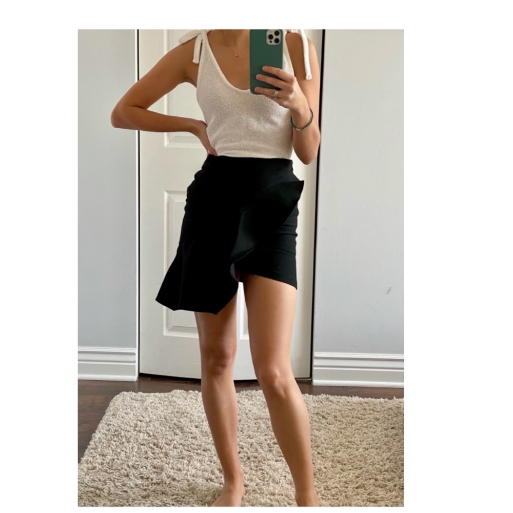 Zara Ruffle Mini Skirt - Picture 4 of 11